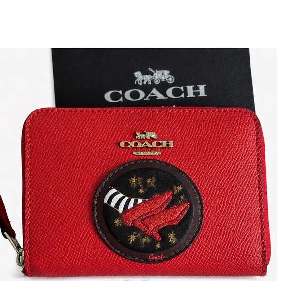 Coach Handbags - Coach Wizard of Oz 2019 80th Anniversary Zip Around Wallet Ruby w Box